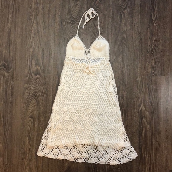 Vintage 70’s Crochet Halter Dress - Picture 5 of 16